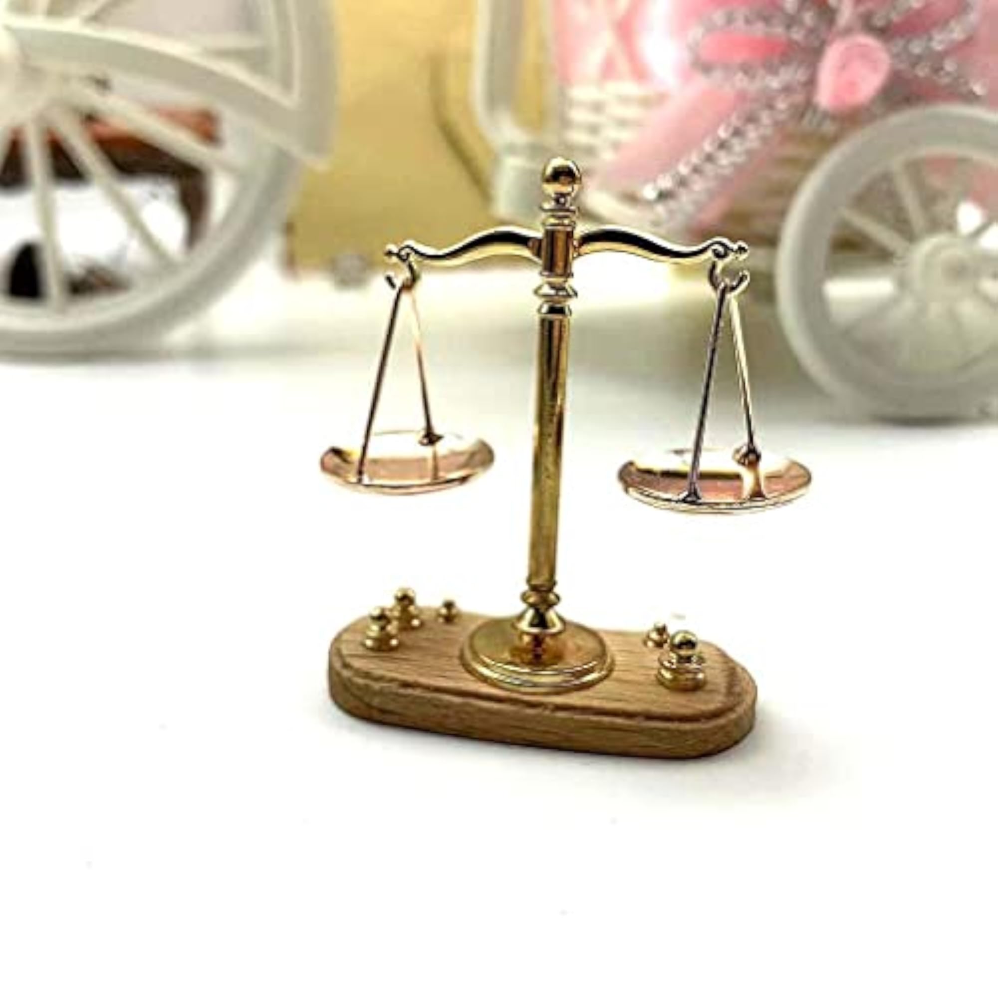 1:12 Dollhouse Miniature Balance Scale, Creative Toy